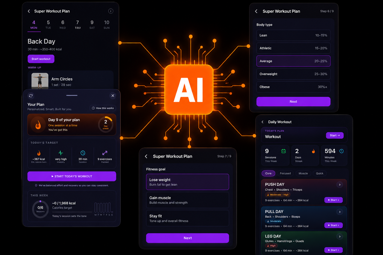 AI workout plans in xFitOS